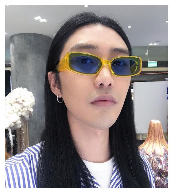 

20men sunglasses women vintage fashion small rectangular frame black red cat sun glasses retro skinny shades punk sunglasses fml, White;black