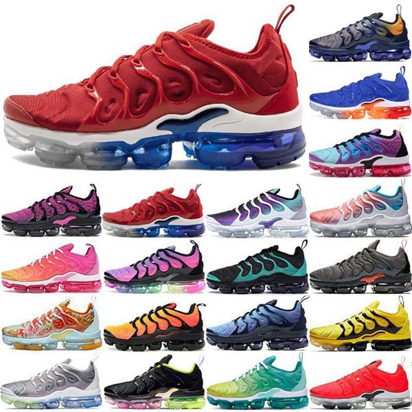

2020 new vapours cushion usa tn plus mens women running shoes designer sneakers triple white black outdoor sports mens trainers size 36-45