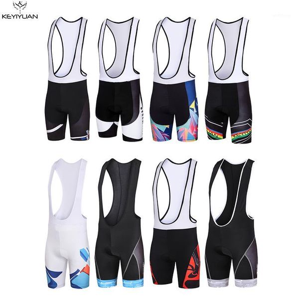 

keyiyuan mens mountain bike jerseys bib shorts cycling shorts with gel pad ropa ciclismo bib size s-5xl
