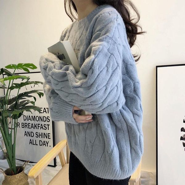 

women's sweaters women designers clothes winter sweater knitted warm pullover lady casual o-neck zz1057, White;black