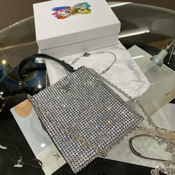 

womens designer's handbags shoulder bags casual bag large capacity tote nylon shimmering diamonds rhinestones pd20092501