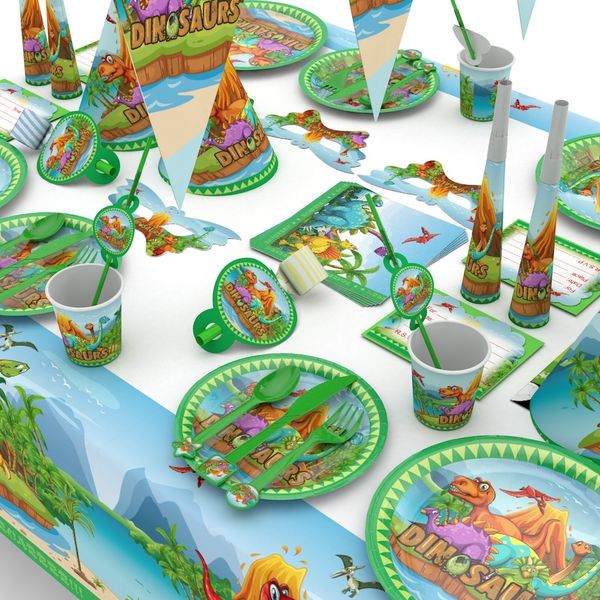 

mqdys green white dinosaur cartoon props supplies and decoration atmosphere props and party vs1z9