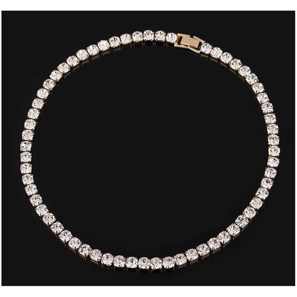 

new women crystal rhinestone collar necklace necklaces for girl wedding birthday jewelry f sqcage homes2007, Black