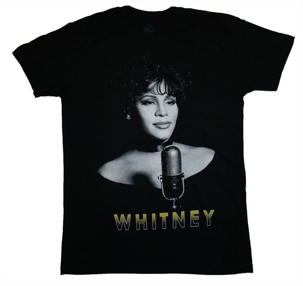 

whitney houston microphone s m l xl 2xl brand new official summer hoodie designers t shirts sweatshirt