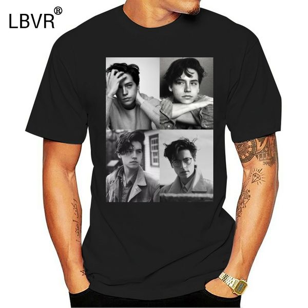 

cole sprouse cole sprouse collage b w male classic printed fun plus size short sleeve sport hooded sweatshirt hoodie t shirt