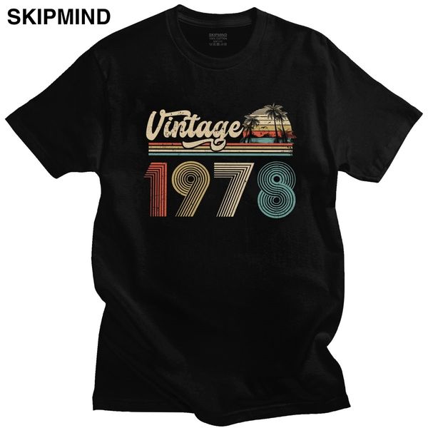 

fashion classic vintage 1978 short sleeved 42nd birthday gift summer casual merch sport hooded sweatshirt hoodie t shirt