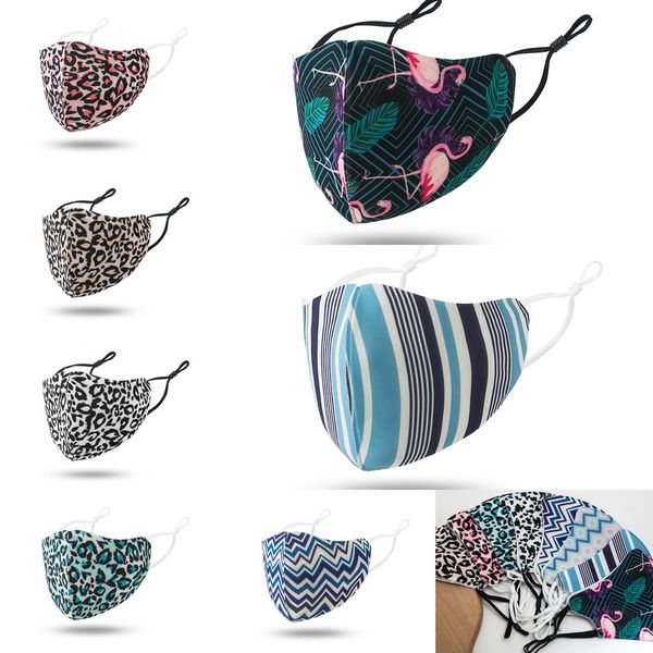 

upur5u 3d printed leopard designer anti-smog pm2.5 mask dust-proof breathable face masks 2 n