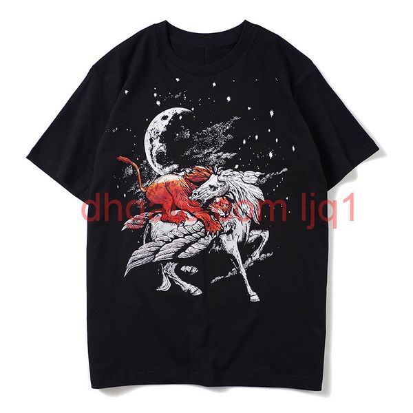 

mens t shirt black printed summer short sleeves men women stylist t shirt casual cotton tee
