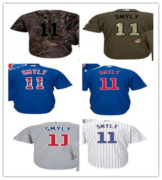

custom chicago cub leave name number 11 drew smyly baseball jersey men women youth jerseys, Blue;black