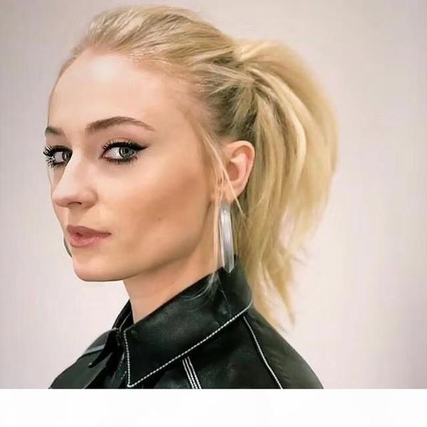 

strawberry blonde wavy curly ponytail hairpiece string african european women honey blonde kinky ponytail extension 120g 140g 1pc with combs, Black