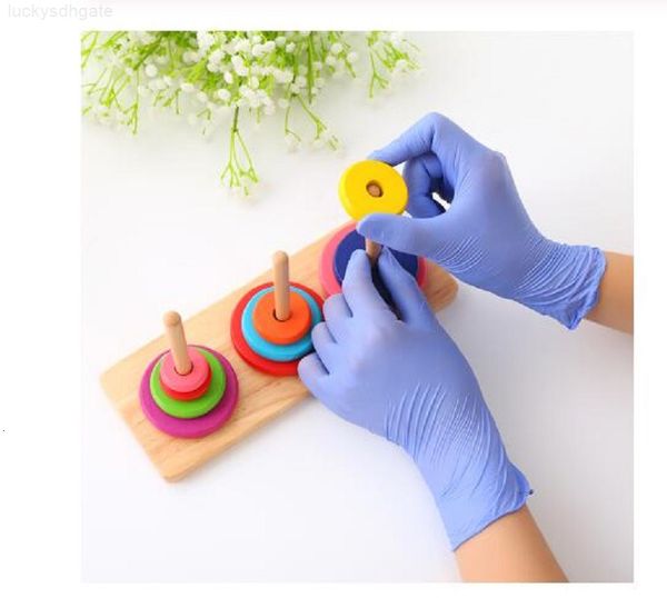 

factory2cgucleaning 100pcs household disposable latex rubber nitrile experiment catering gloves universal left and right