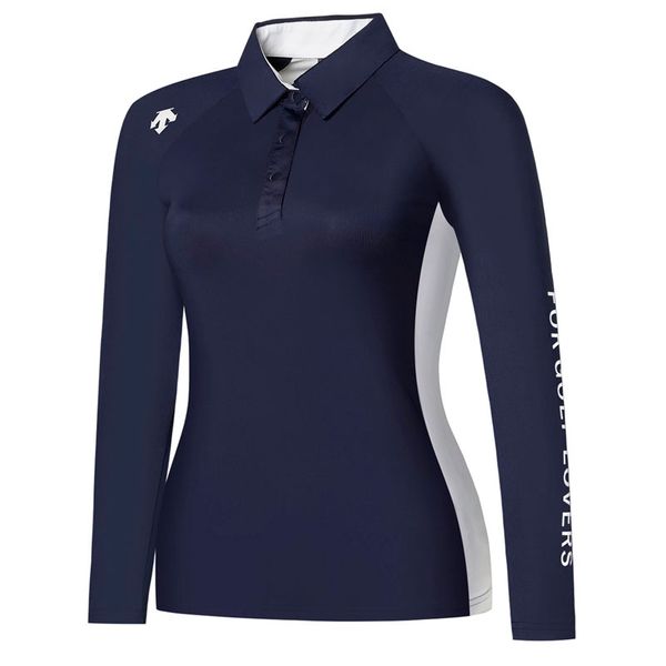 2021 New Long Sleeves Golf T Shirt Sports Women DESCENTE Golf Clothes S