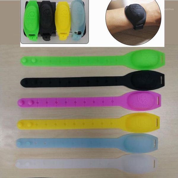 

100pcs bracelets with bottle + 50pcs heart sterilization holder + 50pcs silicon portable refillable hand sanitizer empty bottle1, Blue;orange