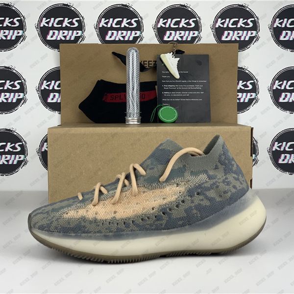 

kanye west shoes mist alien reflective static men women blue fashion running outdoor sport sneakers with box gifts