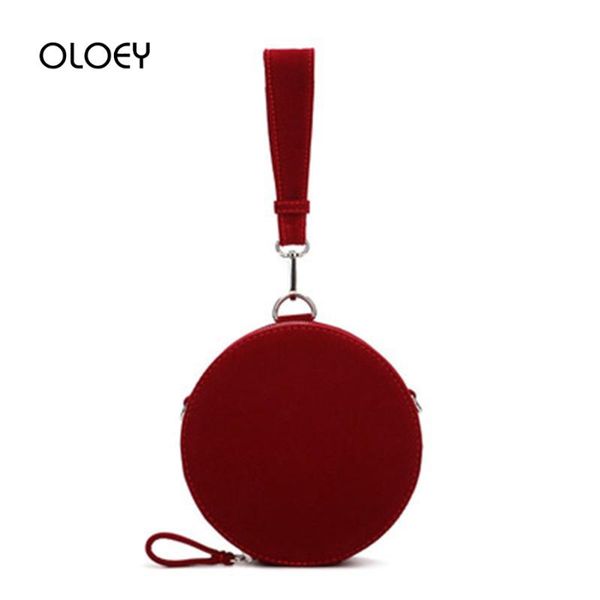 

ретро циркуляр женщины сумок дизайнерских сумок для женщин 2020 вельвета красных круглого лоскута сумка кошелек сцепления цепи плечо мешок