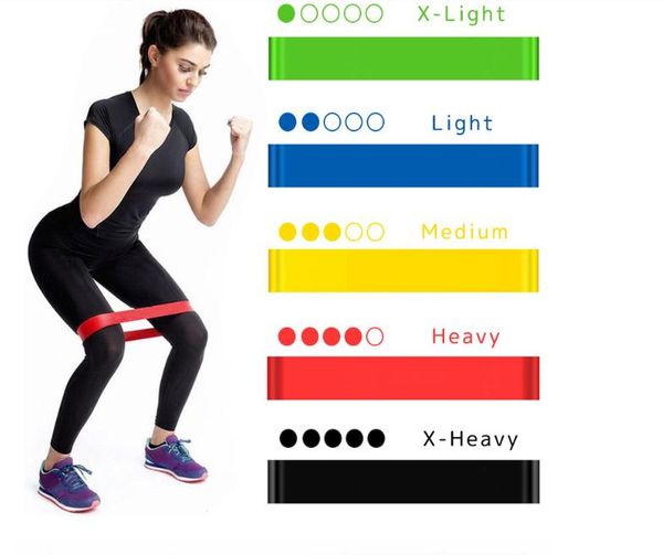 

resistance bands yoga rubber fitness elastic 0.3mm-1.1mm training gum pilates sport crossfit workout equipment