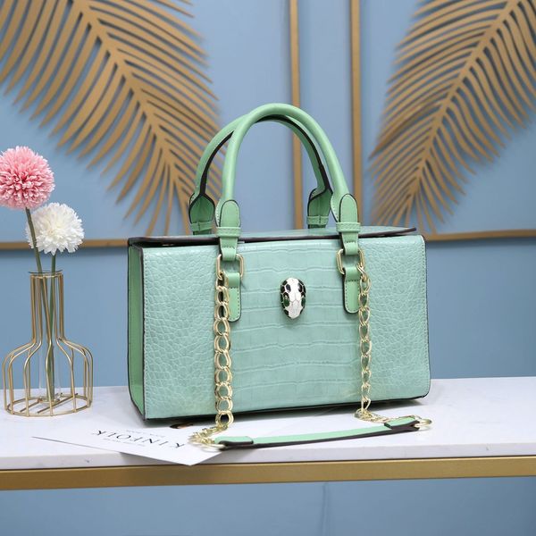 

2020 new fashion pu ladies bags box-type crocodile handbags