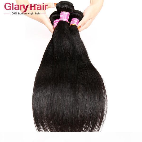 

real unprocessed virgin malaysian straight hair weaves remy human hair extensions mink brazilian peruvian malaysian hair bundles weft, Black