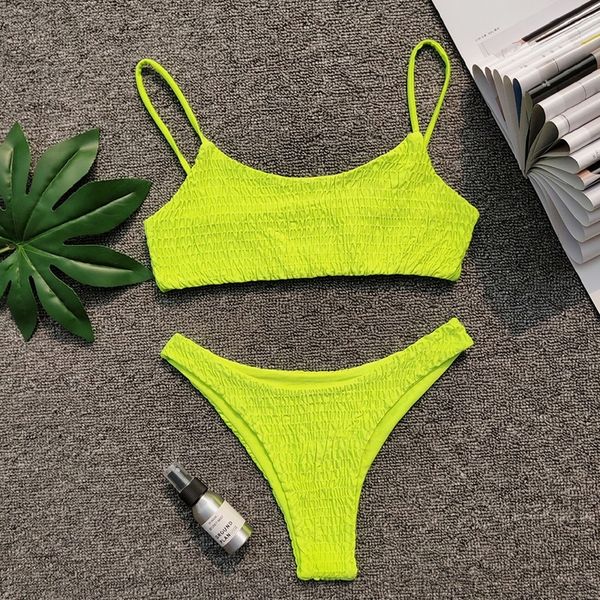 

triangle bikini swimsuit pleated triangle bikini bikini t200509, White;black