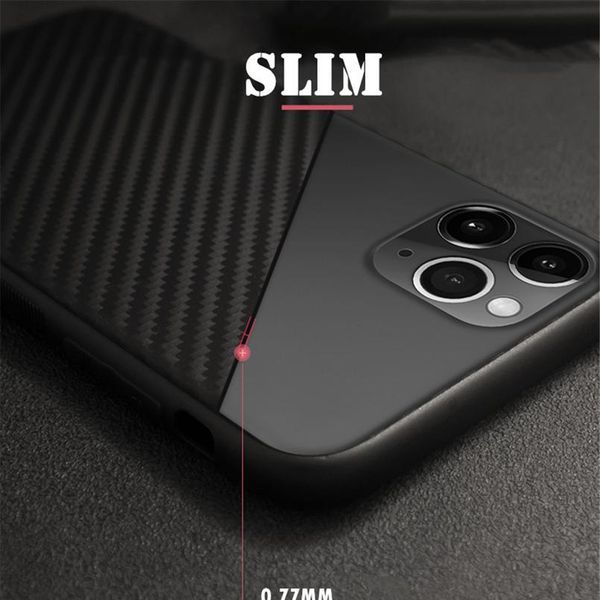 

ultra thin case for huawei y6 2019 y6p y7 prime y5 y9 y5p y7p y8s y9s y8p carbon fiber tpu jllmmx