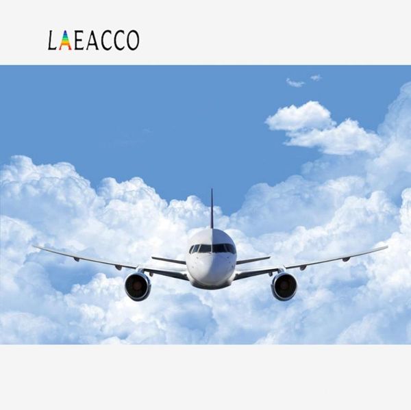 

laeacco p backgrounds blue sky plane cloudy party decor baby portrait scenic pgraphy backdrop pcall