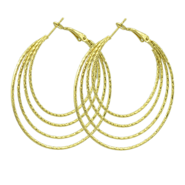 

hoop & huggie earrings for women big shiny circle gold silver plated 2021 trend fashion wild personality gifts young girl, Golden;silver