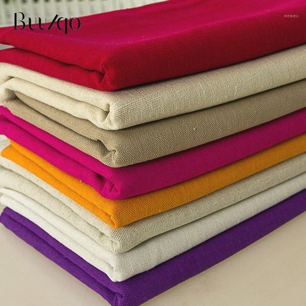 

50*140cm thin plain linen fabric diy sewing upholstery shirt dress summer clothing material1, Black;white