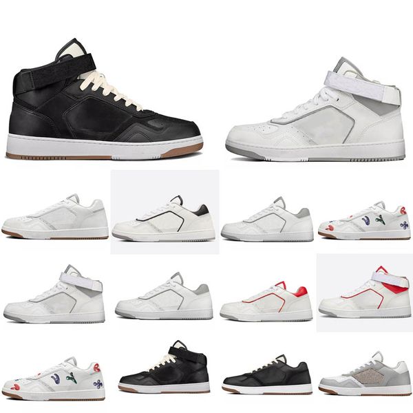 

2021 designer men women b27 shoes leisure low high sports shoes leather sports shoes leather tpu bottom size 35-44 159q#, Black