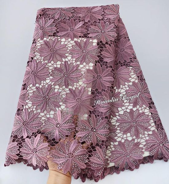 

big heavy onion african guipure lace very neat embroidery nigerian cord lace fabric with strong stones 5 yards, Pink;blue