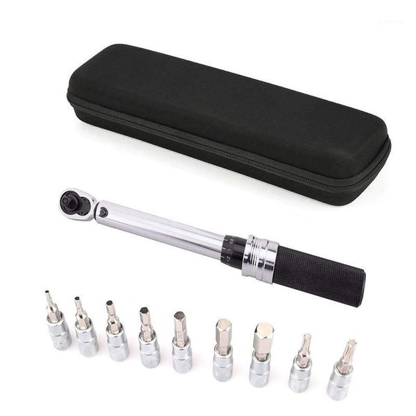 

1/4"dr 1-25nm adjustable torque wrench set hand tools spanner kit home diy fixing bicycle repair tool set1
