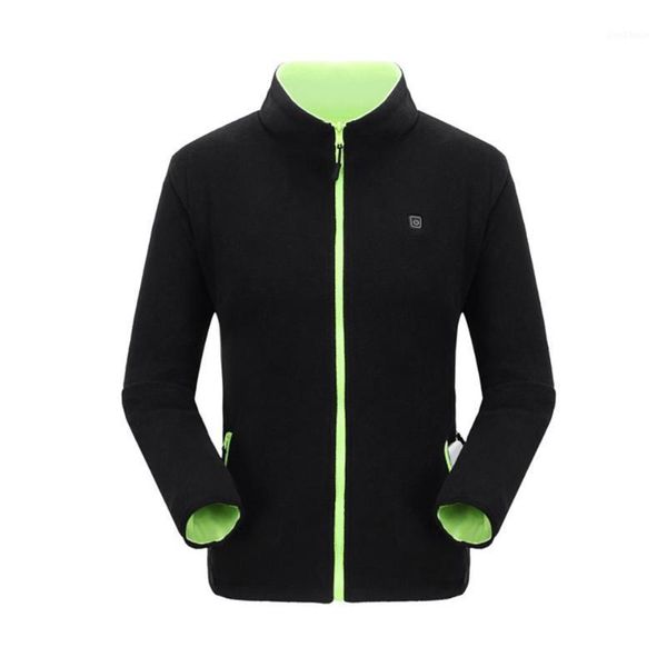 

outdoor t-shirts both sides wear men usb smart heated jacket washable back heating clothes vest skiing camping fishing winter warm coat1, Gray;blue