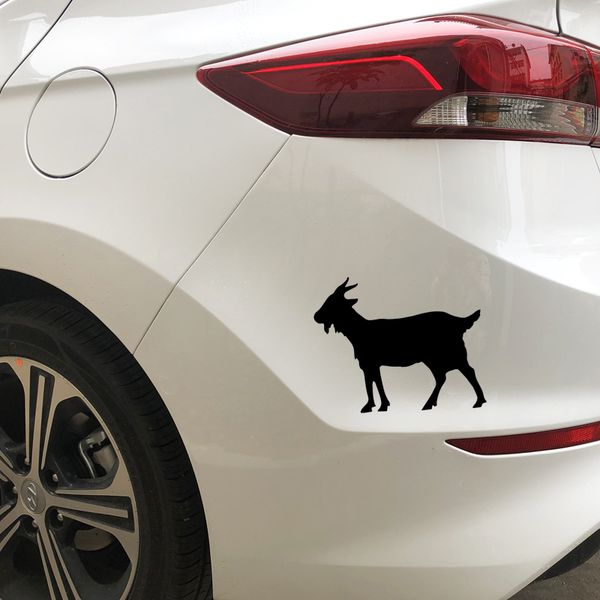 

car stickers goat decoration pattern decoration accessories decals creative waterproof sunscreen black/white,16cm*12cm