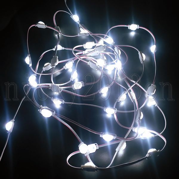 

12v super briight 2835 led module light flexible strip tape 1led 0.5w cold white injection cover waterproof miniature small size for front w