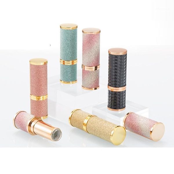 

12.1mm high grade empty lipstick tube round plastic lip cosmetic container lipstick packaging tubes 30pcs1