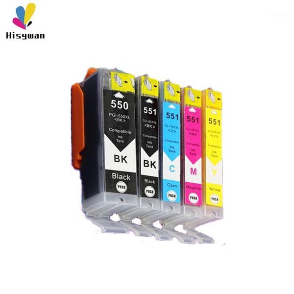 

ink cartridges pgi550 cli551 cartridge for canon pgi 550 ip7250 mg5450 mx925 mg5550 mg6450 mg5650 mg6650 ix6850 mx725 pgi-550 5 color1