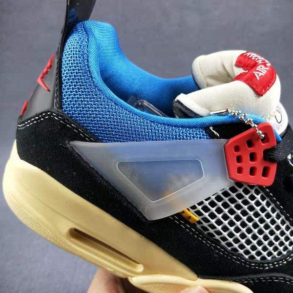 

joe 4 - co branded black and blue sneakers