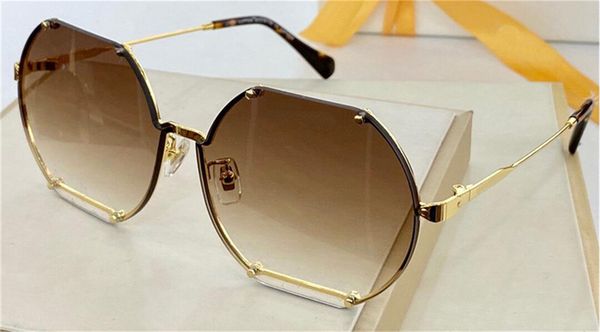 

new fashion design sunglasses z1331 frameless irregular lens metal frame popular fashion style trendy design uv400 lens eyewear quality, White;black