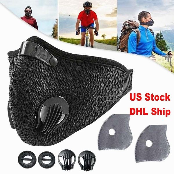 

mask activated face fast with filter shipping sport carbon pm 2.5 anti-pollution breathing valve running training bike p