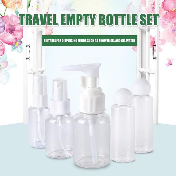 

storage bottles & jars liquids dispensing 5pcs/set compact design shampoo shower gel portable empty for travel msu881