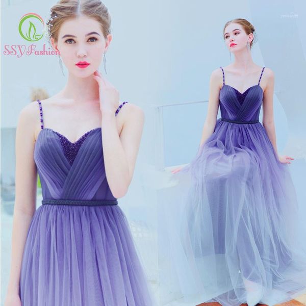 

he's bride strap sleeveless gradient purple long evening dress party banquet formal gown wedding dress vestidos de fiesta1, White;black