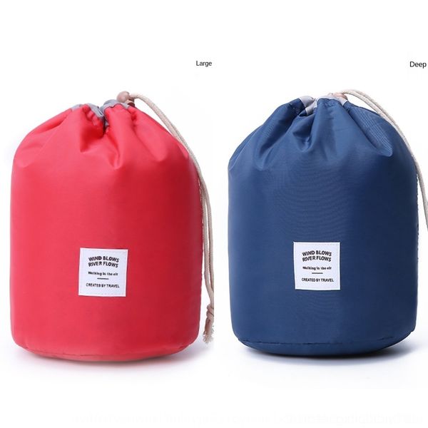 

hmk05 new korean style travel multi-functional drawstring 0 wash cylinder storage storage bagcosmetic women's bagbag drawstring bag 05w