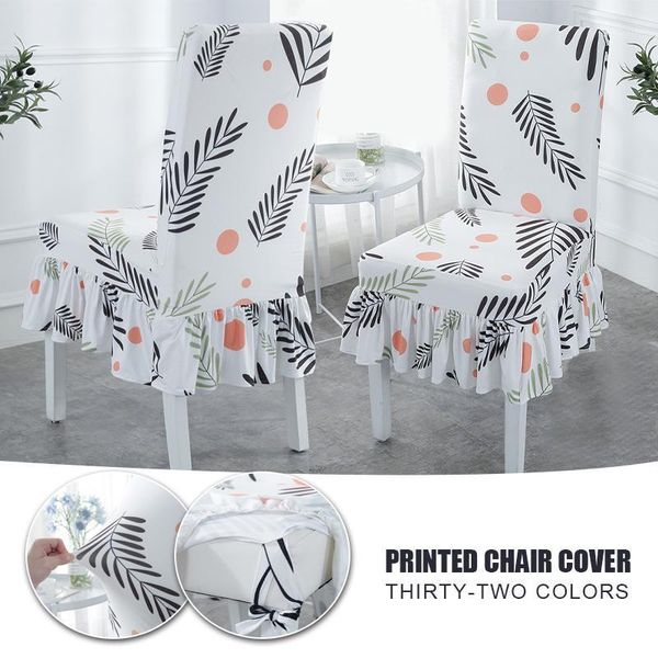 

chair covers 1 pcs flower printed kitchen spandex elastic decoration dining seat cushion anti-dirty1