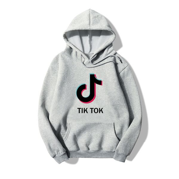 

tik tok software 2020 autumn new print hooded women/men popular clothes harajuku casual hoodies sweatshirt plus size 3xl wholesale, Black