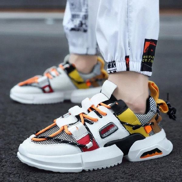 

spring harajuku autumn kanye west dad sneakers men cross-tied mesh casual shoe fashion sports tenis masculino adulto sneakers #ba5j