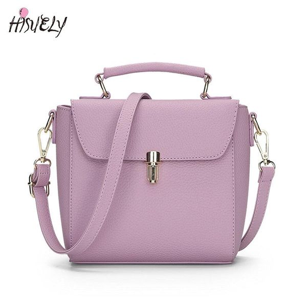 

hisuely 2020 pu leather handbags casual women messenger bags simple women bags cross body for girls vintage female tote bag