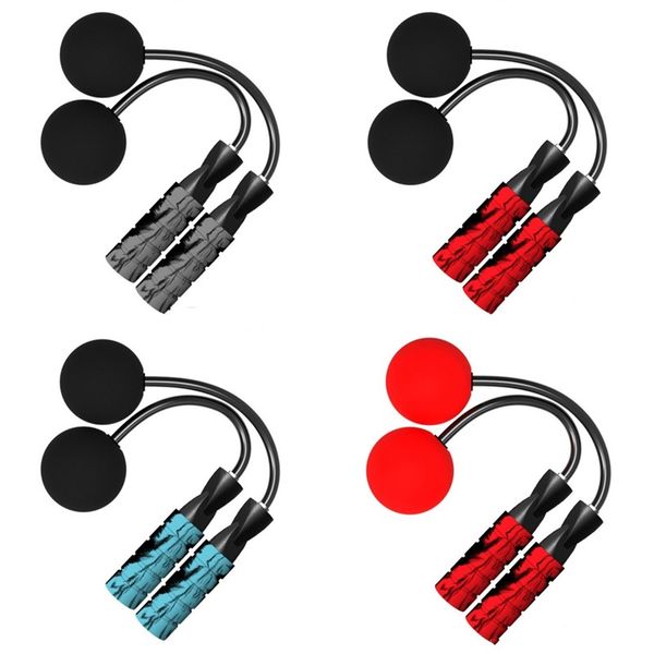 

cordless rope skipping eva handle sponge ball solid pvc rubber cord weight bearing jump ropes adjustable 12zx l2