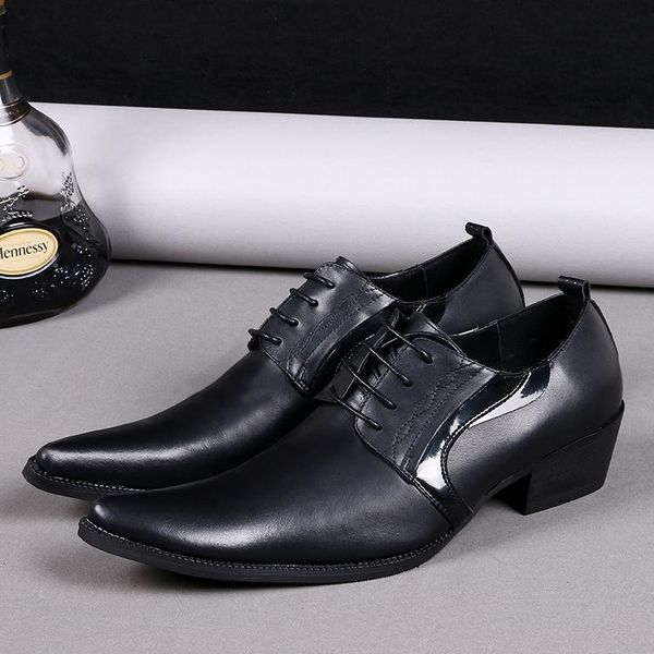 

dress shoes zapatos de hombre vestir formal black genuine leather wedding mens low heels oxford men's male