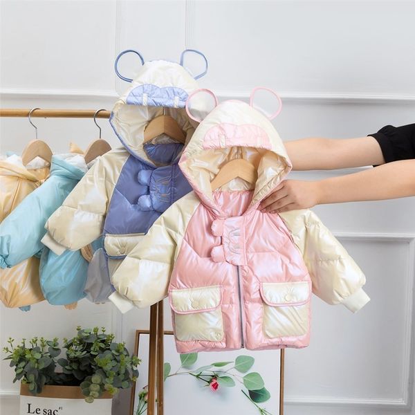 

вне сезона износа девочек куртка ребенка осенью и зимой иностранный стиль детской популярной корейской теплой пальто девушки вниз, Blue;gray