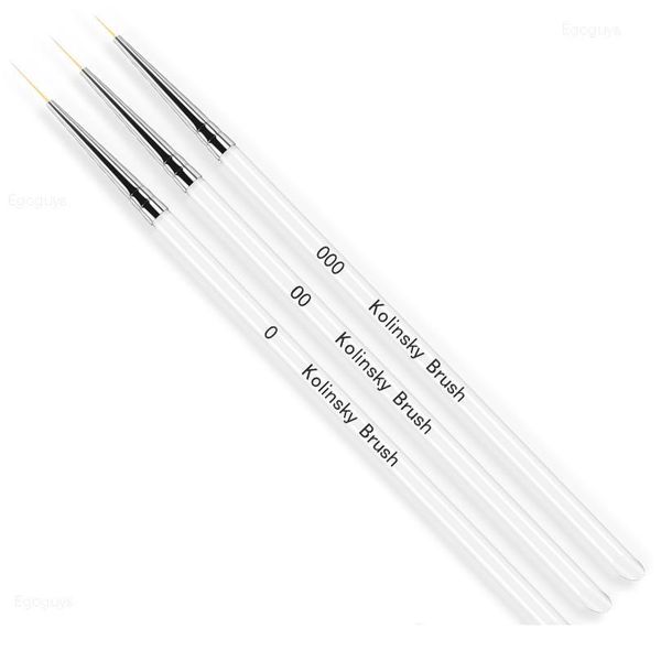 

7/9/11mm nail brush acrylic thin french lines stripes builder nail polish painting pen pattern drawing liner manicure d qyltia
