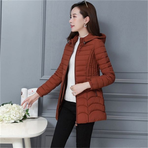 

2021 new black female winter pink -6xl plus size cotton jacket with hoodie new fall korean fashion thick red heat parkas tfz1